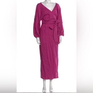 Linen Tie-Waist Dress